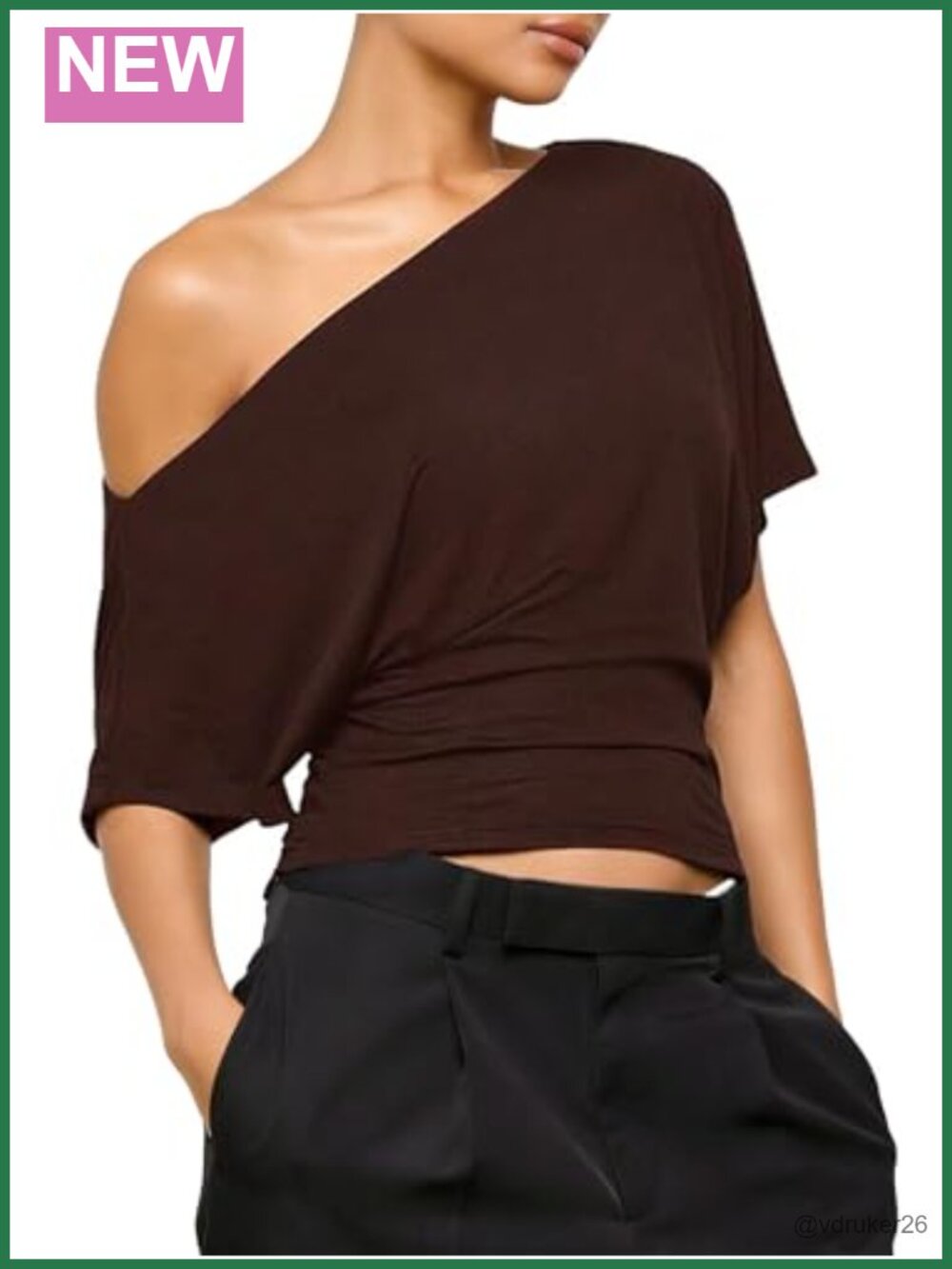Off the Shoulder Top for Women Short Sleeve Asymmetrical Summer Night Out Blouse